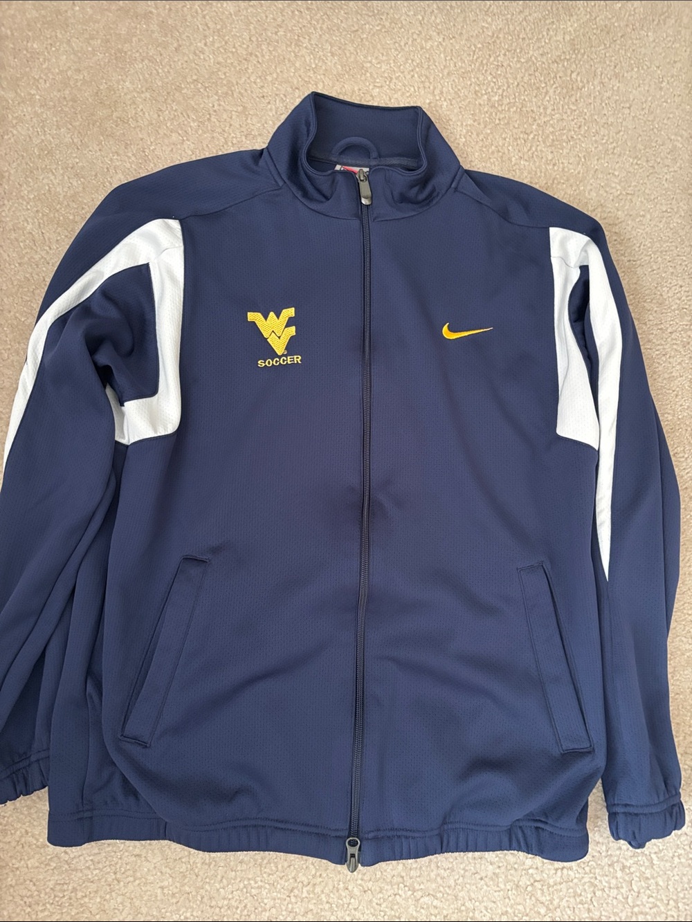 Nike WVU soccer jacket large